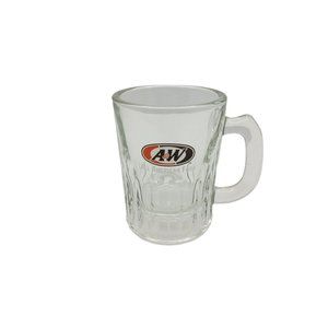 vintage a&w all american food small collectors glass